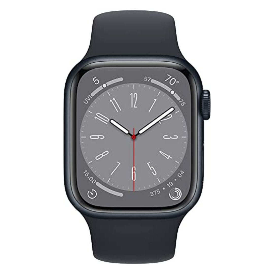 Apple Watch Series 8 [GPS, 41mm] - Midnight Aluminum Case with Midnight Sport Band, M/L