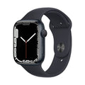 Apple Watch Series 7 (GPS, 45mm) Midnight Aluminum Case with Midnight Sport Band, Regular - MKN53LL/A