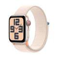 Apple Watch SE 2nd Gen (GPS + Cellular) ? 40mm ? Starlight Aluminum Case with Starlight Sport Loop ? MRG33LL/A