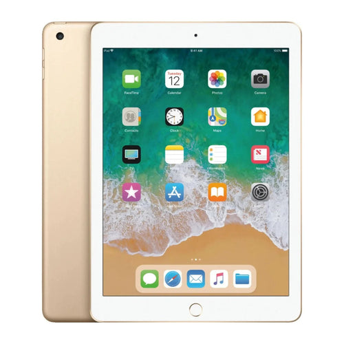 Apple iPad (5th Generation, 2017) ? 9.7" Wi-Fi + Cellular ? 128GB ? Gold ? MPGC2LL/A