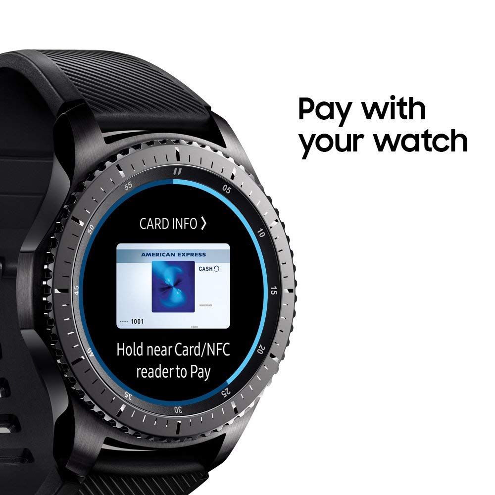 Samsung Gear S3 Frontier Smartwatch 46mm Stainless Steel - Black - SM-R760NDAAXAR