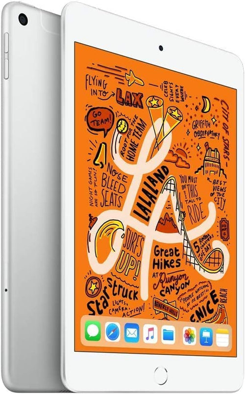 Apple iPad Mini (5th Generation, 2019) ? 7.9" Wi-Fi + Cellular ? 256GB ? Silver ? MUXN2LL/A