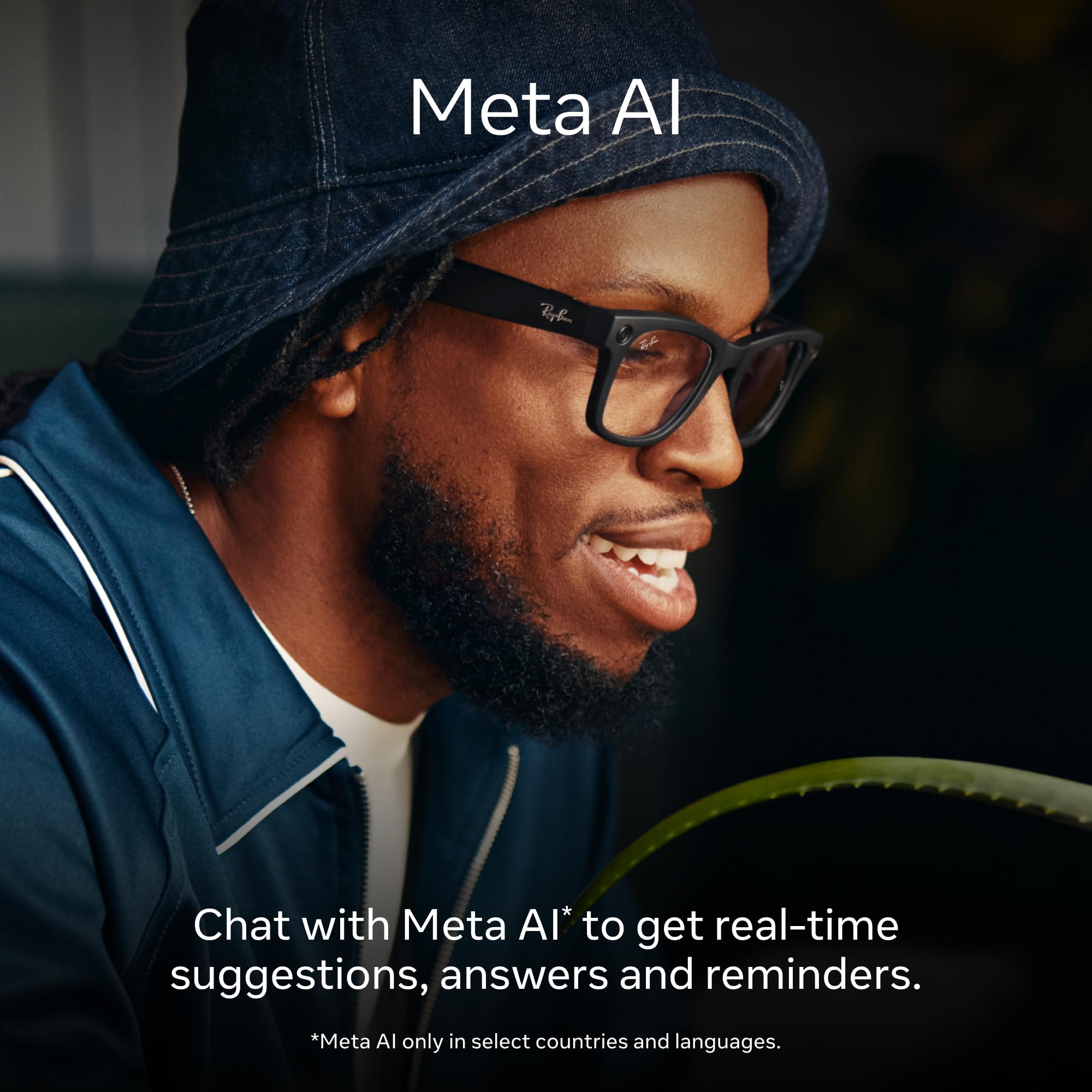 Ray-Ban Meta ? Wayfarer Smart Glasses with Meta AI, Audio, Photo, and Video ? Clear to Green Transitions Lenses ? Matte Black ? 601SM150