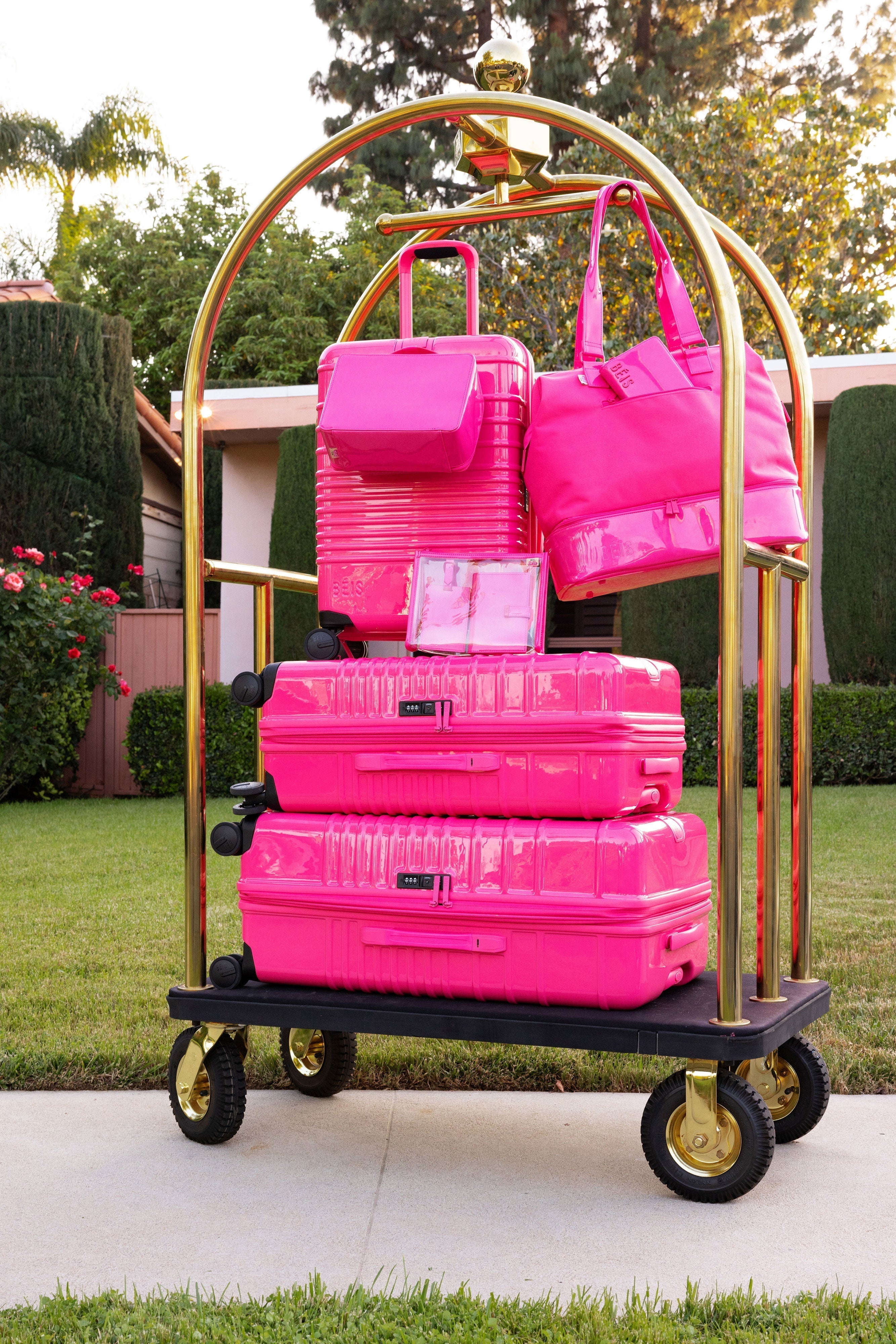 The Large Check-In Roller in Barbieƒ?› Pink