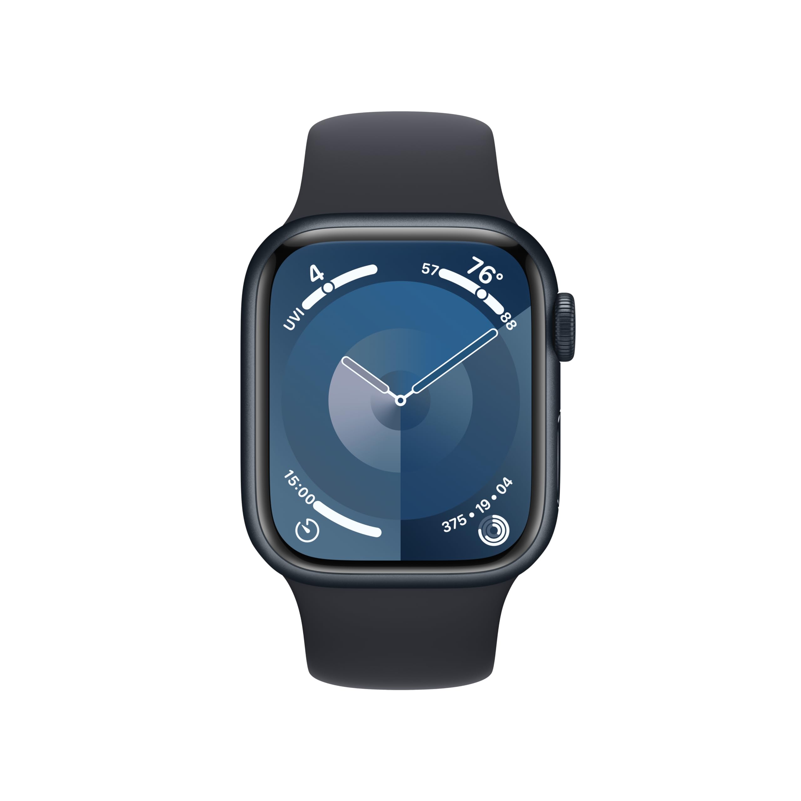 Apple Watch Series 9 (GPS + Cellular) 41mm Aluminum Case with Midnight Sport Band - M/L - Midnight - MRHT3LL/A