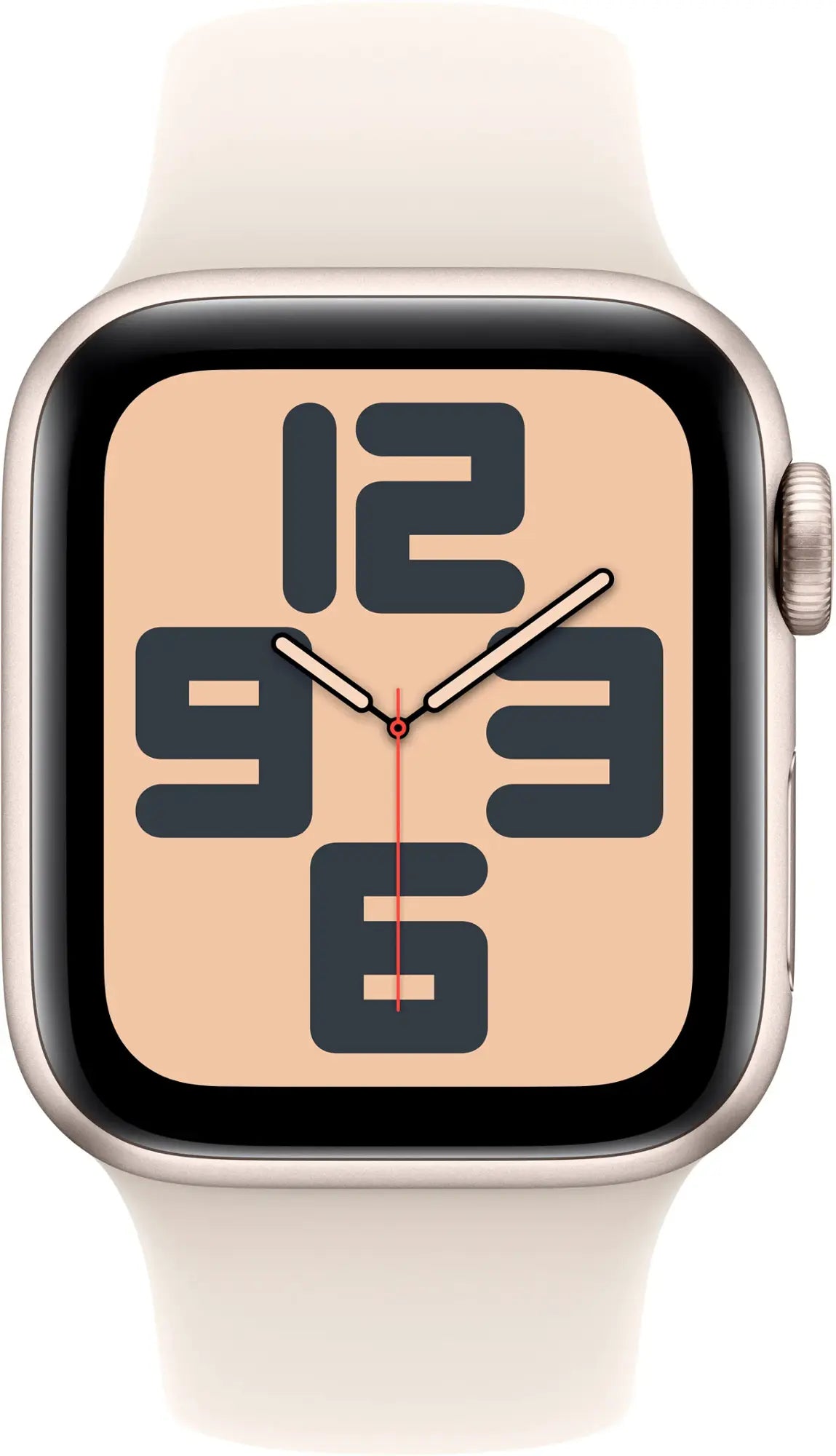 Apple Watch SE 2nd Gen (GPS+Cellular) 40mm Aluminum Case with Starlight Sport Band - S/M