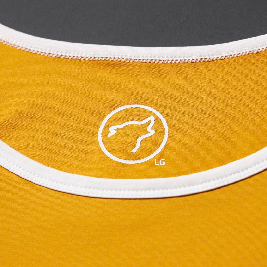 Men's Performance Tank Amber W/ Off White Border (SALE)