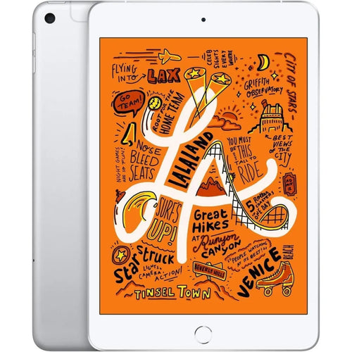 Apple iPad Mini 7.9" 5th Gen (2019) ? Wi-Fi + Cellular ? 64GB ? Silver ? MUXG2LL/A