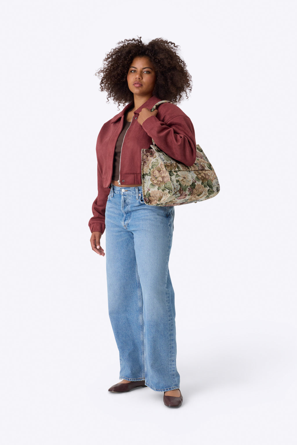 The Book Tote in Vintage Floral