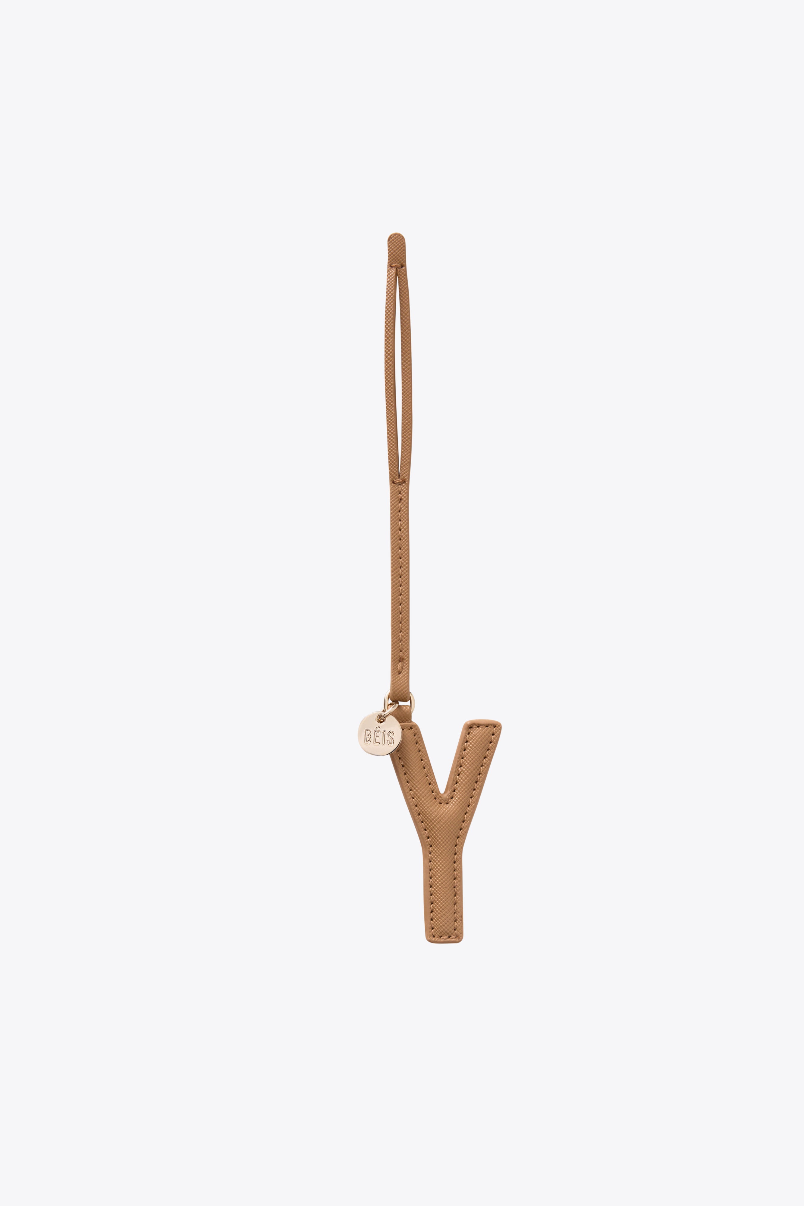 The Letter Charm in Camel