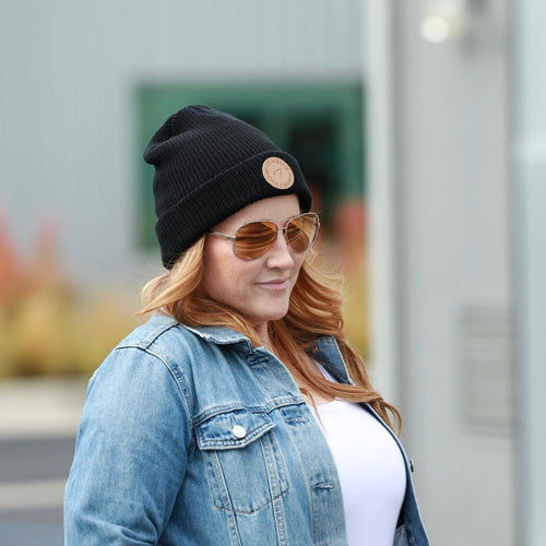 Alpha Black Beanie