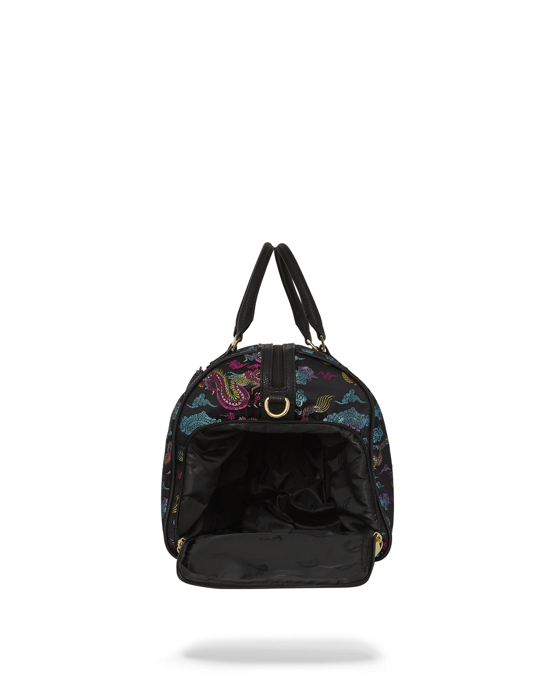 EMBROIDERED DRAGONS DUFFLE