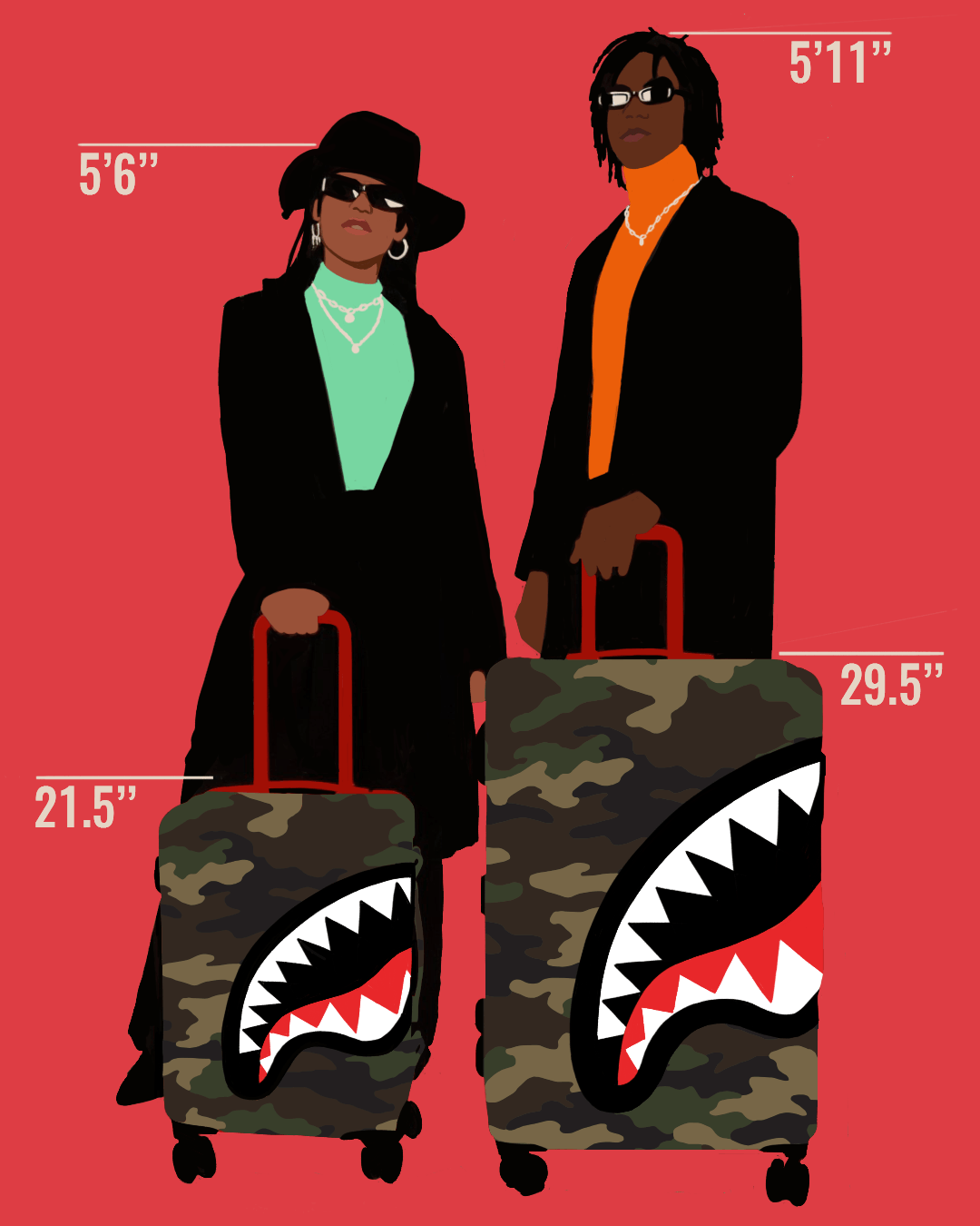 SHARKNAUTICS (CAMO) 21.5ƒ?� CARRY-ON LUGGAGE