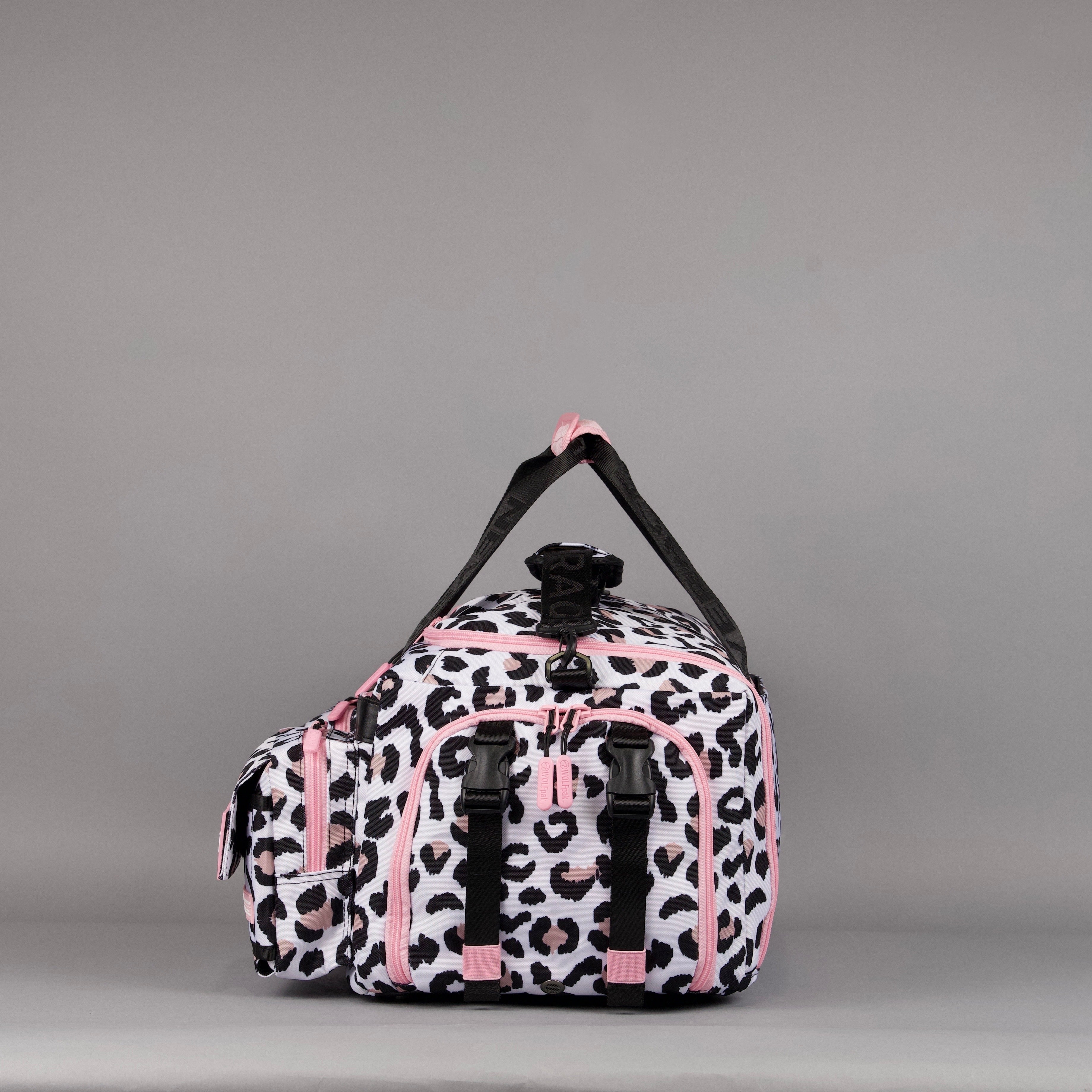 40L Ultimate Duffle Bag Leopard Pink Zip