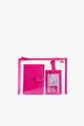 The Passport & Luggage Tag Set in Barbieƒ?› Pink