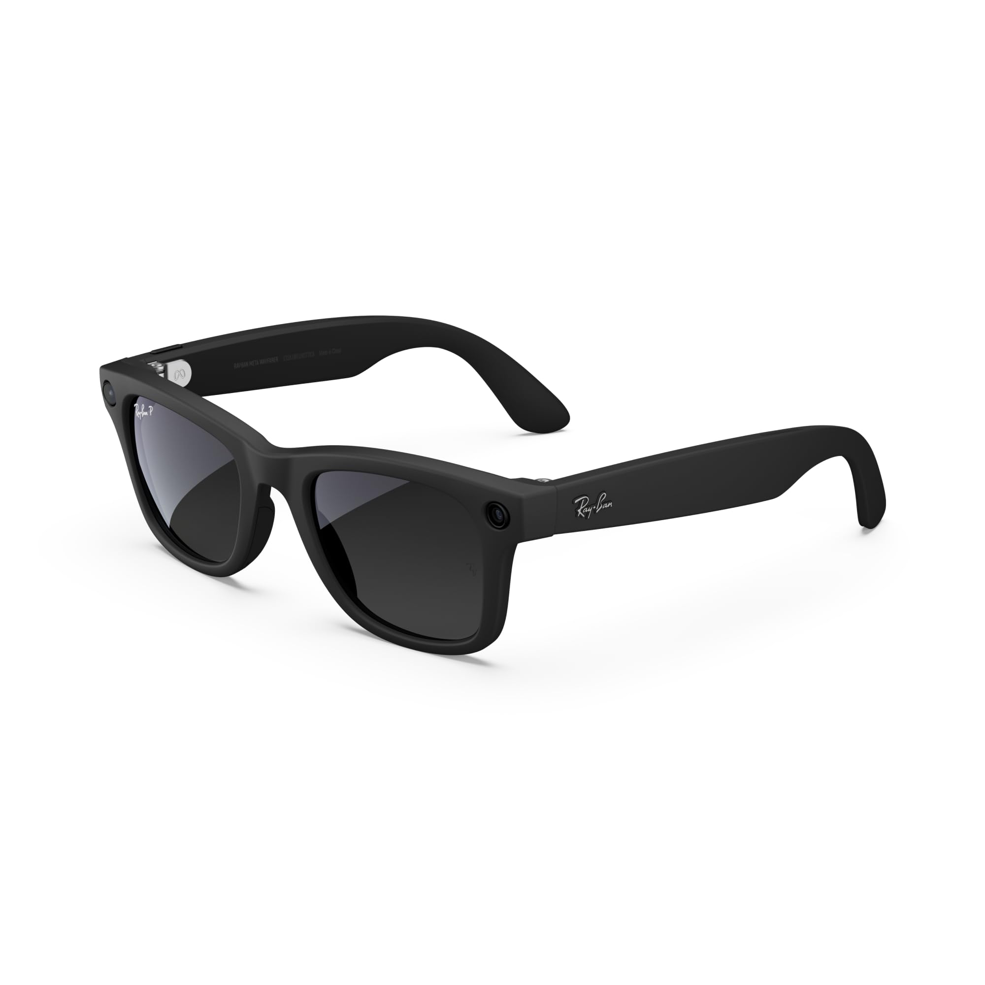 Ray-Ban Meta ? Wayfarer Large Smart Glasses with Meta AI, Audio, Photo, and Video ? Polarized Gradient Graphite Lenses ? Matte Black ? 601ST353