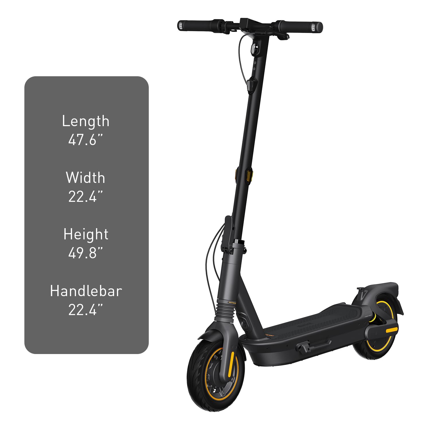Segway - Max G2 Electric Kick Scooter Foldable w/ 43 Mile Range and 22 MPH Max Speed - Black - AA.05.15.01.0002 - Excellent Condition