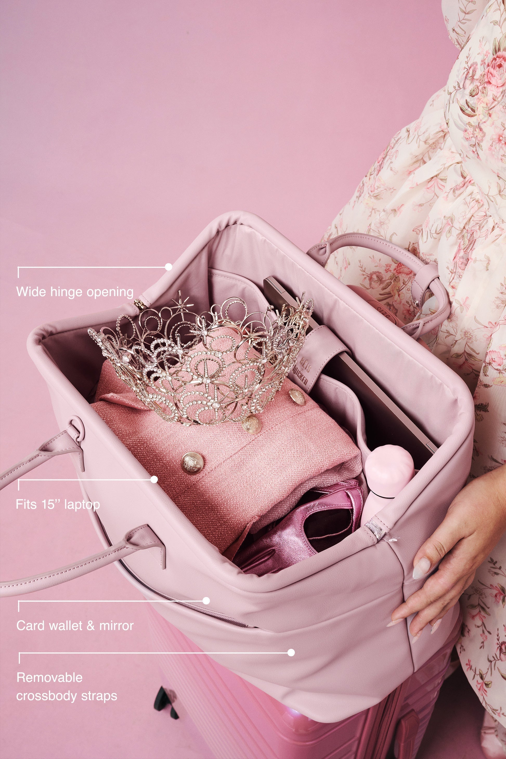 The Essential Weekender in Wicked Pink