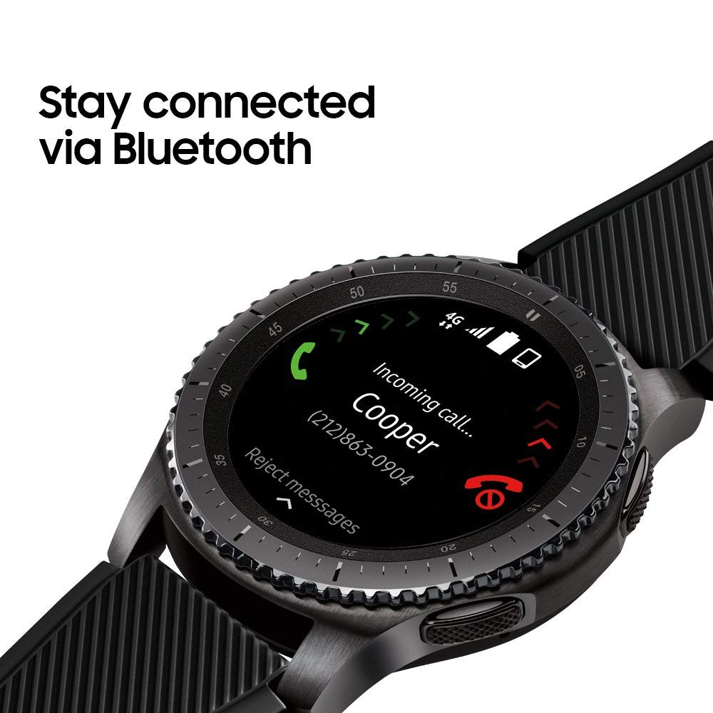 Samsung Gear S3 Frontier Smartwatch 46mm Stainless Steel - Black - SM-R760NDAAXAR