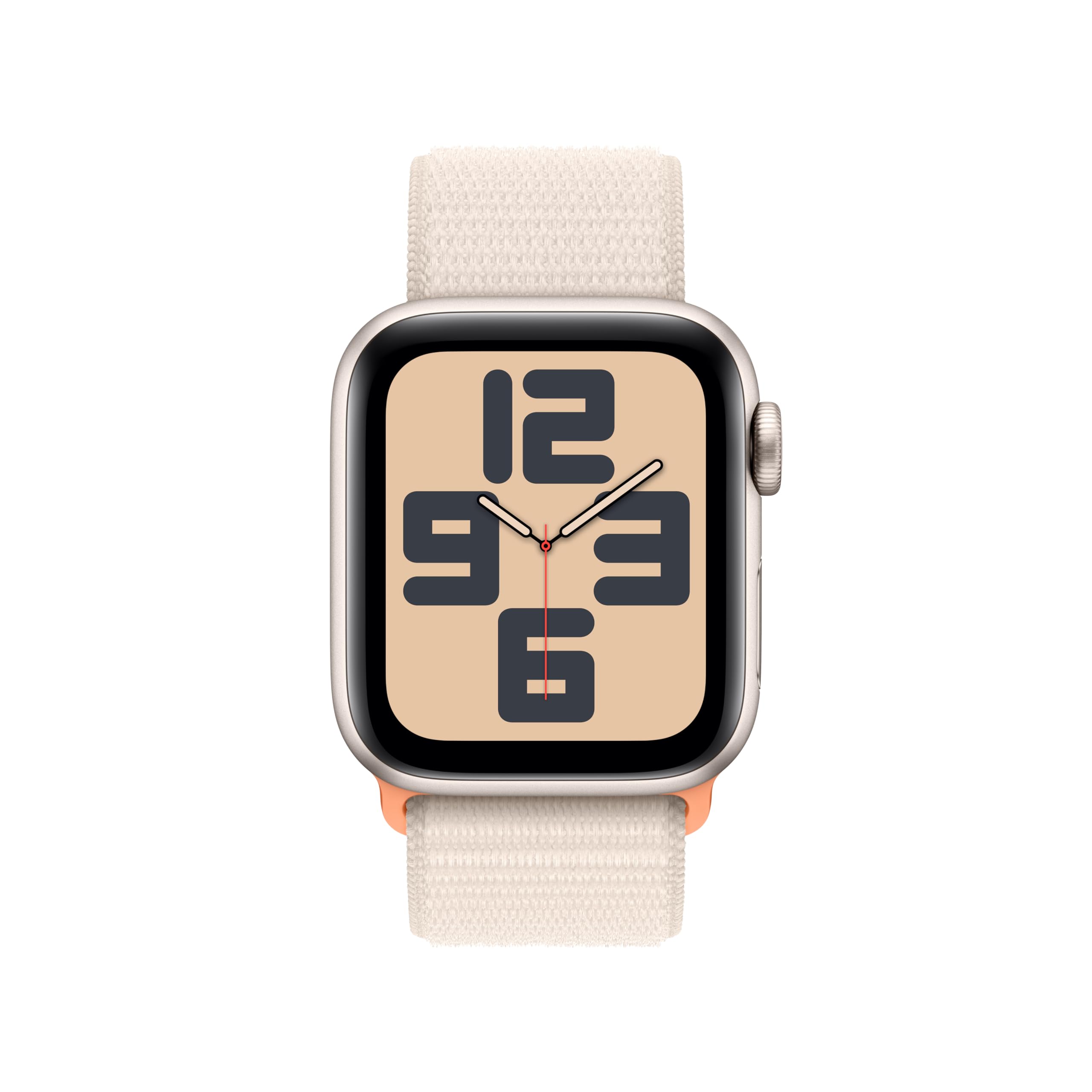 Apple Watch SE 2nd Generation (GPS + Cellular) 44mm Starlight Aluminum Case with Starlight Sport Loo